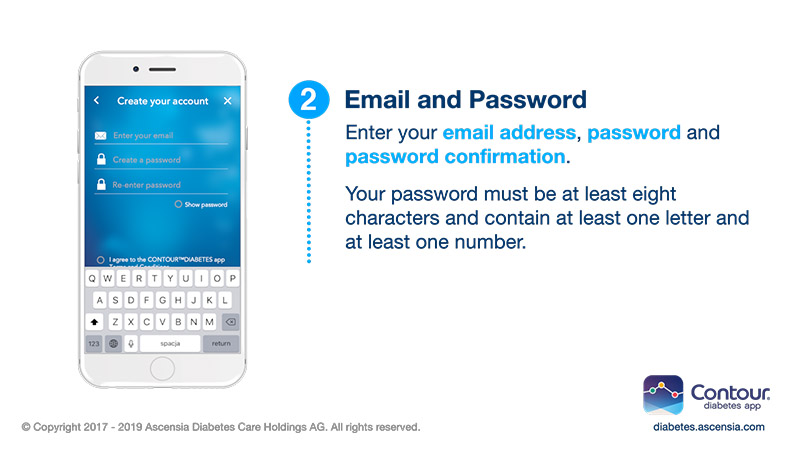 Enter date of birth, email and your password when prompted