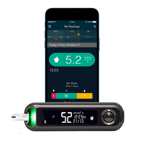 CONTOUR NEXT ONE BLOOD GLUCOSE MONITORING SYSTEM ~ WIRELESS METER AND APP  SYSTEM