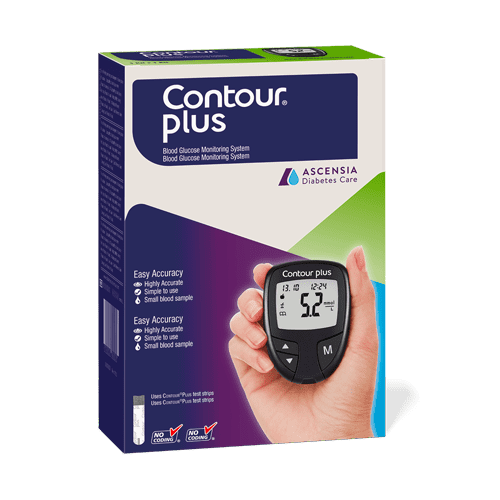 The CONTOUR PLUS blood glucose meter