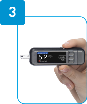 Contour Next Link meter with reading 